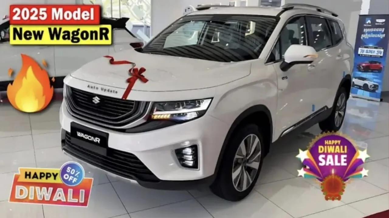 Maruti Suzuki Wagon R Launch : 1.2L Petrol Engine, 34km/kg CNG Mileage, 7-Inch Touchscreen at Starting ₹3.25 Lakh!